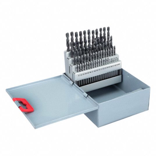 WESTWARD, 60 Smallest Drill Bit Size, 1 Largest Drill Bit Size, Screw