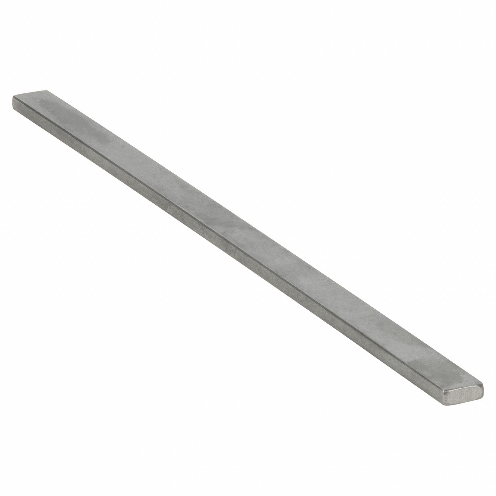 KEY STOCK, 12 IN L, STAINLESS STEEL, ½ IN W, INCH, UNDERSIZED, 3/16 IN H, 18-8