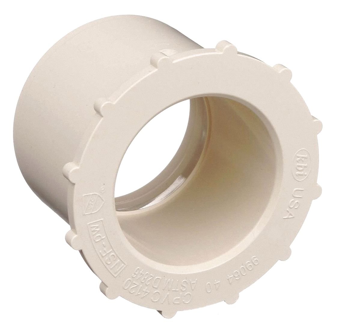 Sweat Fitting Bushing: Cup, 2 in Pipe x 1 1/2 in CTS Size, CPVC