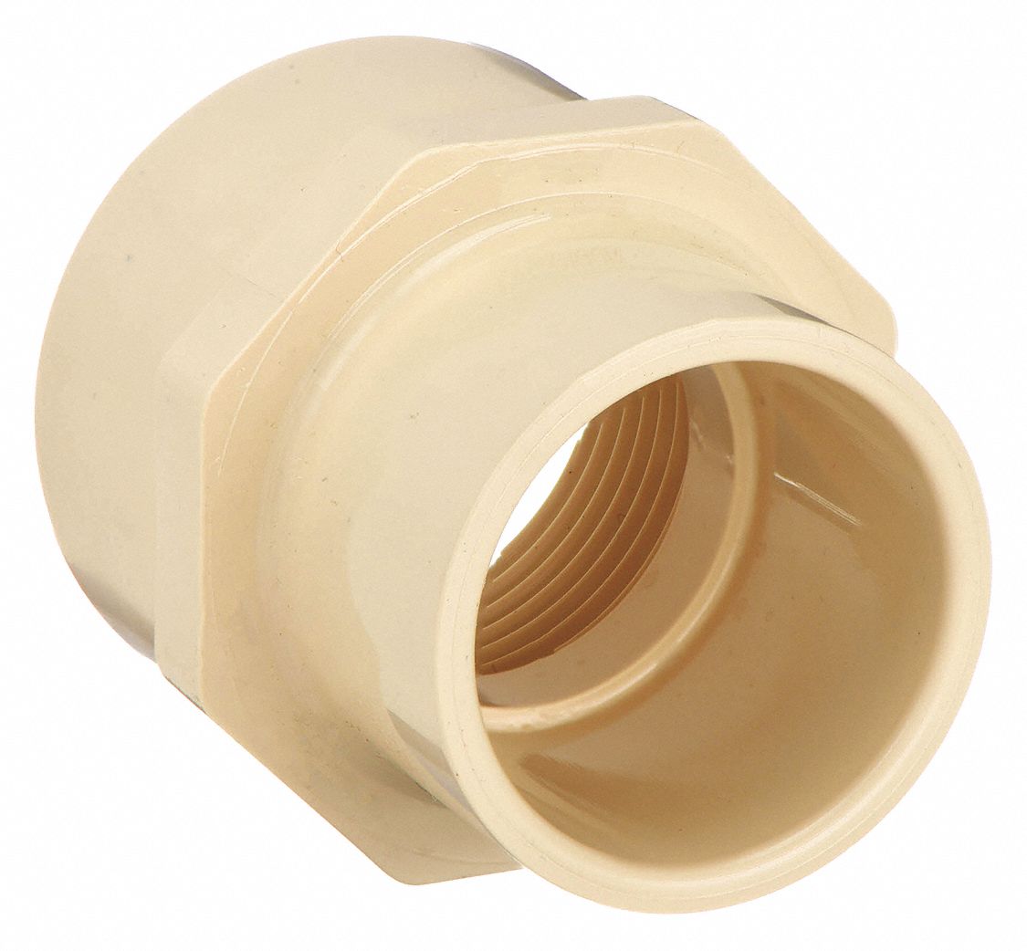 CPVC, NPT x CTS Socket Hub, CTS Adapter 5UEH7RCF1000S GR Grainger