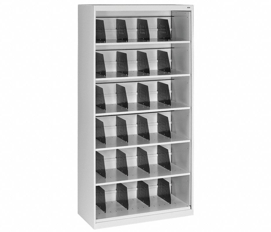 Tennsco Open Fixed Shelf Lateral File, 6 Tier, 36w X 16 1/2d X 75 1/4, Light Gray FS360-LGY, Tennsco Open Fixed Shelf Lateral File, 6 Tier, 36w X 16 1/2d X 75 1/4, Light Gray