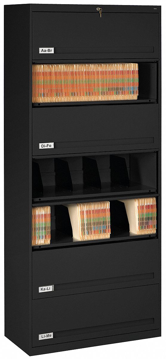 TENNSCO, Lateral, 0 Drawers, File 5UFA2FS371LBK Grainger