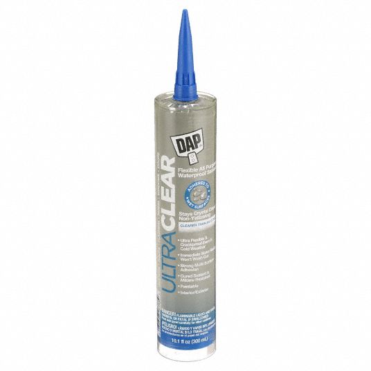 DAP, Ultra Clear, Clear, Hybrid Sealant 5UFP57079818388 Grainger