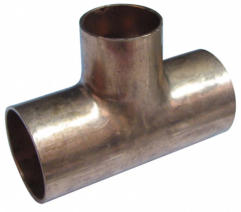 Mueller Industries Reducing Tee Wrot Copper 1 2 In X 1 2 In X 3 8 In C X C 5ugd5 W Grainger