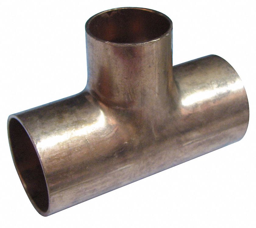 Mueller Industries Reducing Tee Wrot Copper 3 4 X 1 2 X 3 8 C X C 5uge0 W Grainger