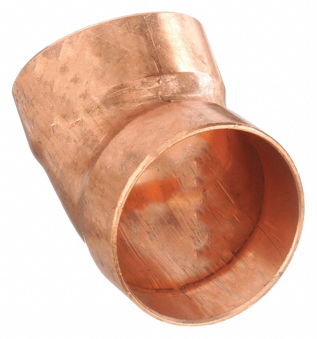 Wrot Copper, Cup x Cup, DWV Elbow 5UGF3W 07421 Grainger
