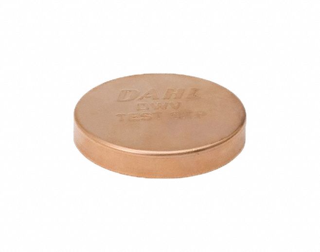 DWV Test Cap Wrot Copper 1/2 Tube CxC