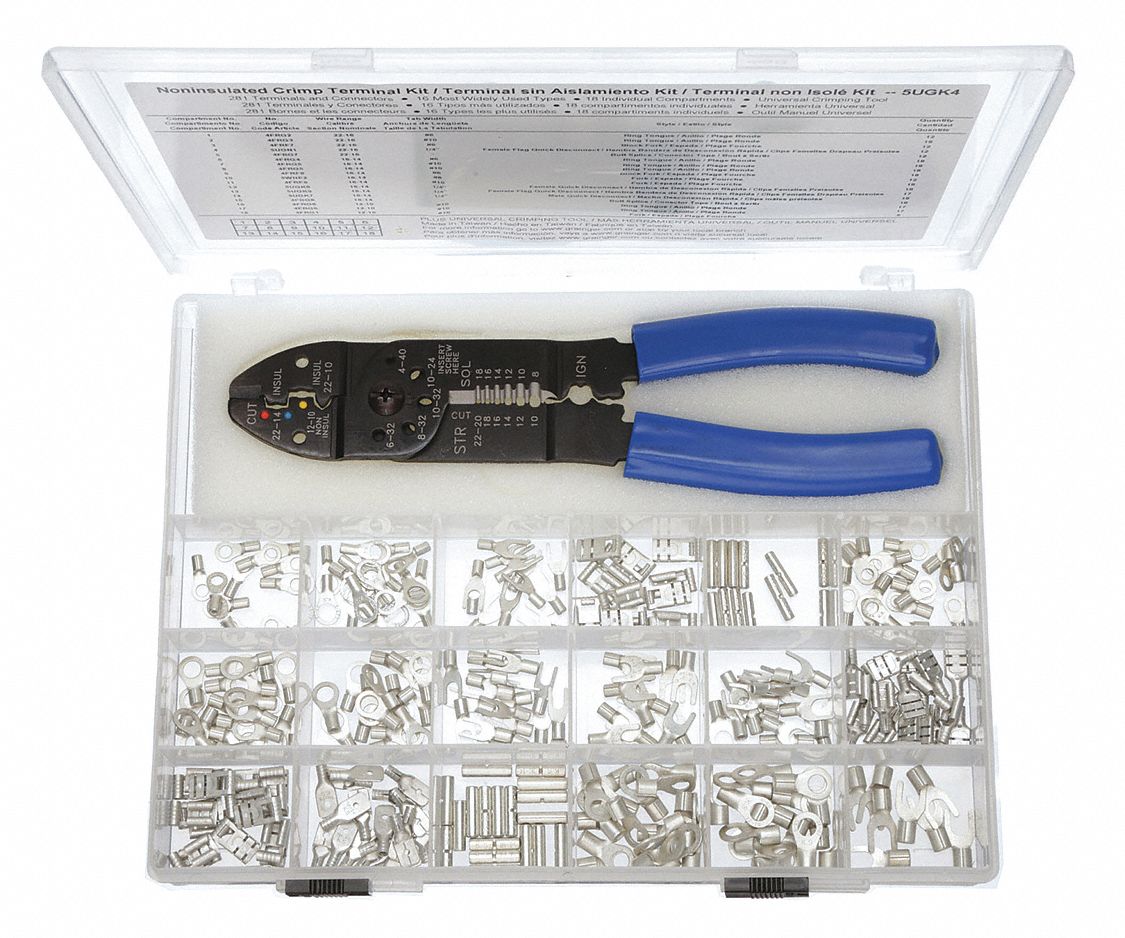 POWER FIRST WIRE TERMINAL KIT, NON INSULATED - Wire Connector and Terminal  Kits - GGE5UGK4