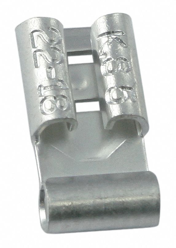 POWER FIRST Female Flag Disconnect Bare, Butted, 221 Degrees F, Bare