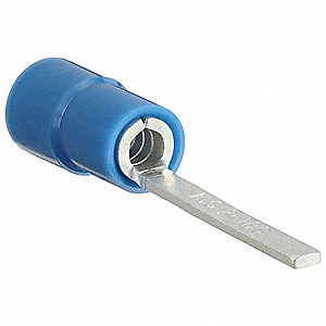 PIN TERMINAL,BLUE,BUTTED,16-14,PK10