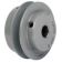 Variable Pitch V-Belt Pulley: 1 Groove, 3.75 in Outside Dia, 3/4 in Bore Dia, Cast Iron