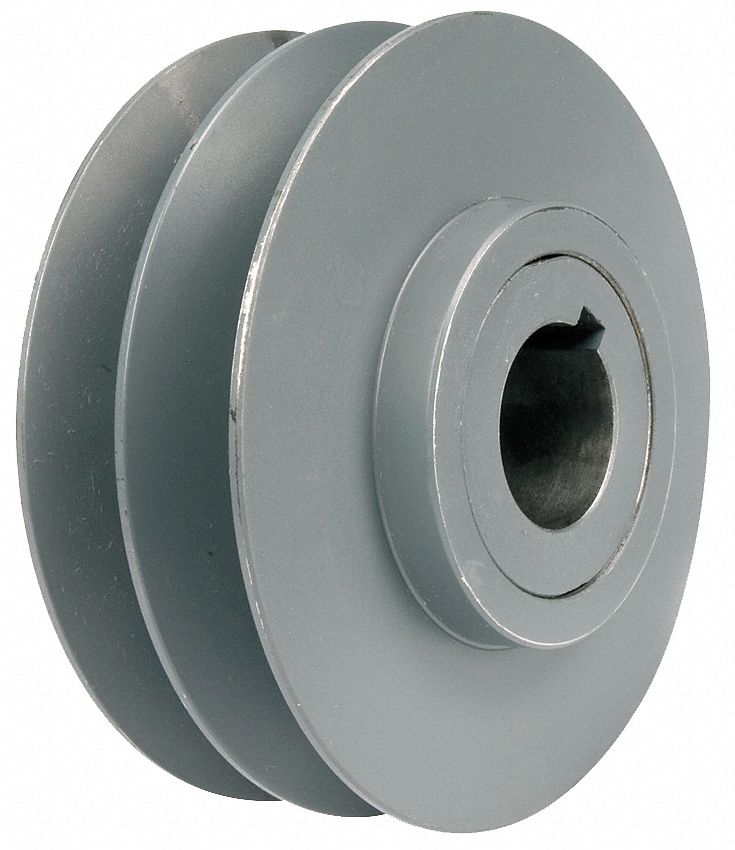 B Type Pulley Double V Groove Bore 22mm OD 100mm for B Belt Motor 