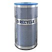 Round Metal Recycling Cans & Stations image