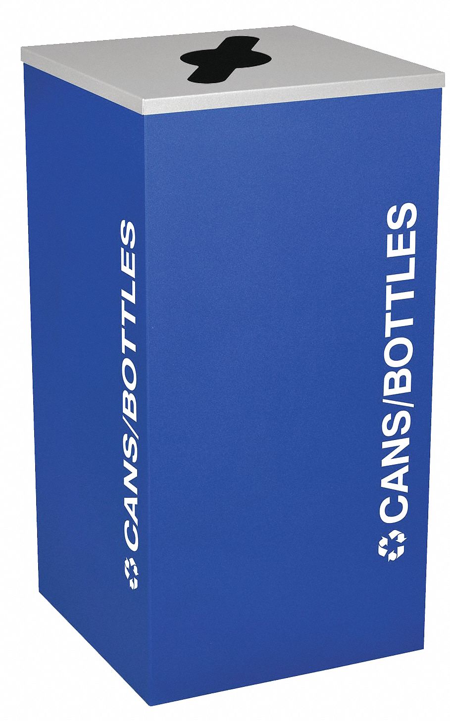 RECYCLING CONTAINER,BLUE,24 GAL.