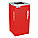 TRASH CAN,SQUARE,24 GAL.,RED