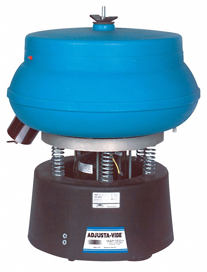 RAYTECH Vibratory Tumbler, With Drain and Discharge Port, 0.75 cu ft, 75 lb Weight Capacity, 21