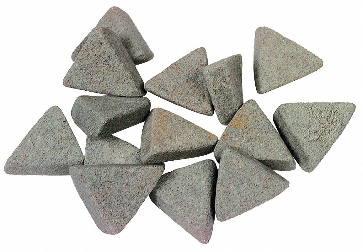 Ceramic Triangles (1kg) - Vibratory Tumbler Media - Use to De-burr on  mainly Iron and Steel