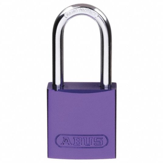 ABUS - 1 Shackle Lock with 1-1/2 Anodized Aluminum body - KEYED