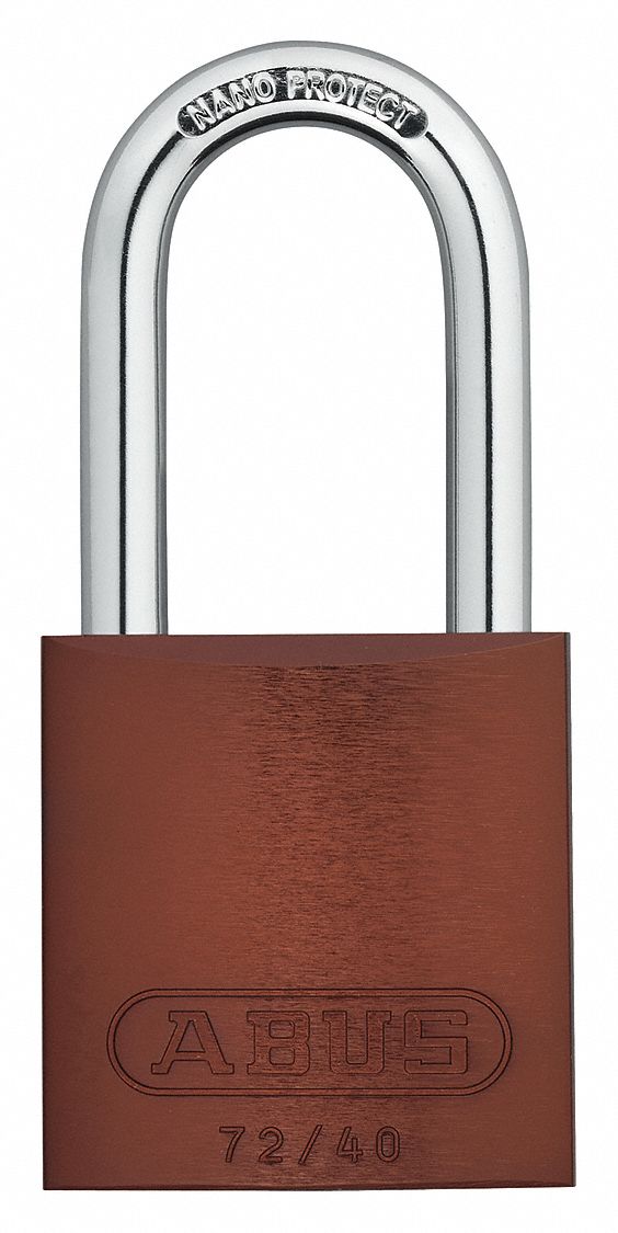 Lockout Padlock, KA, Brown, 1-1/2"H, PK3