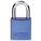 LOCKOUT PADLOCK, KEYED DIFFERENT, ALUMINUM, STANDARD BODY, HARDENED STEEL, BLUE, OSHA