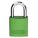 LOCKOUT PADLOCK, KEYED DIFFERENT, ALUMINUM, COMPACT BODY, HARDENED STEEL, STD, GREEN