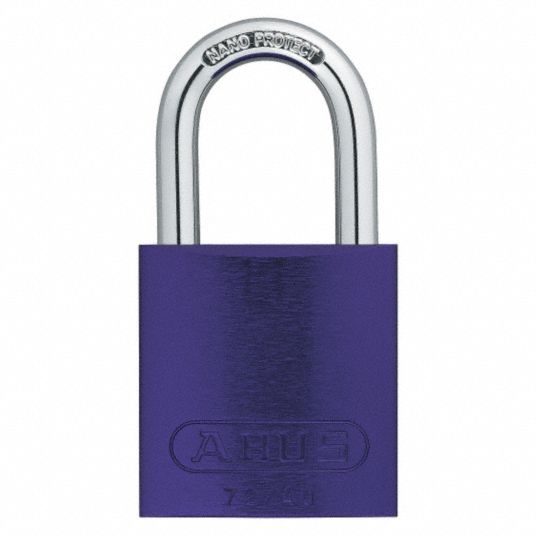 ABUS - 1 Shackle Lock with 1-1/2 Anodized Aluminum body - KEYED