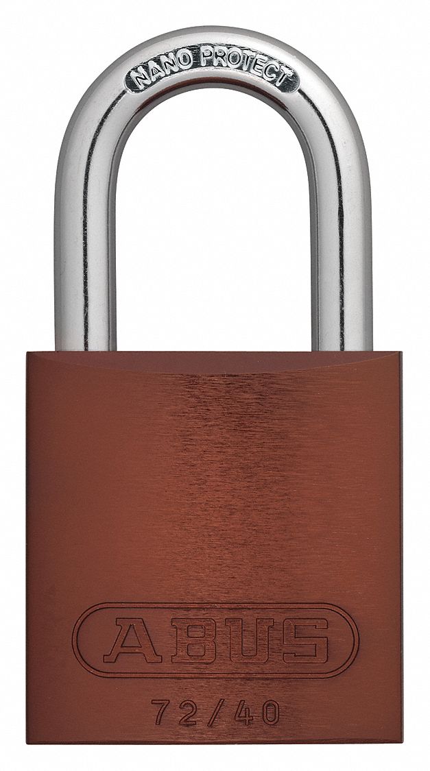 Lockout Padlock, KA, Brown, 1-1/2"H