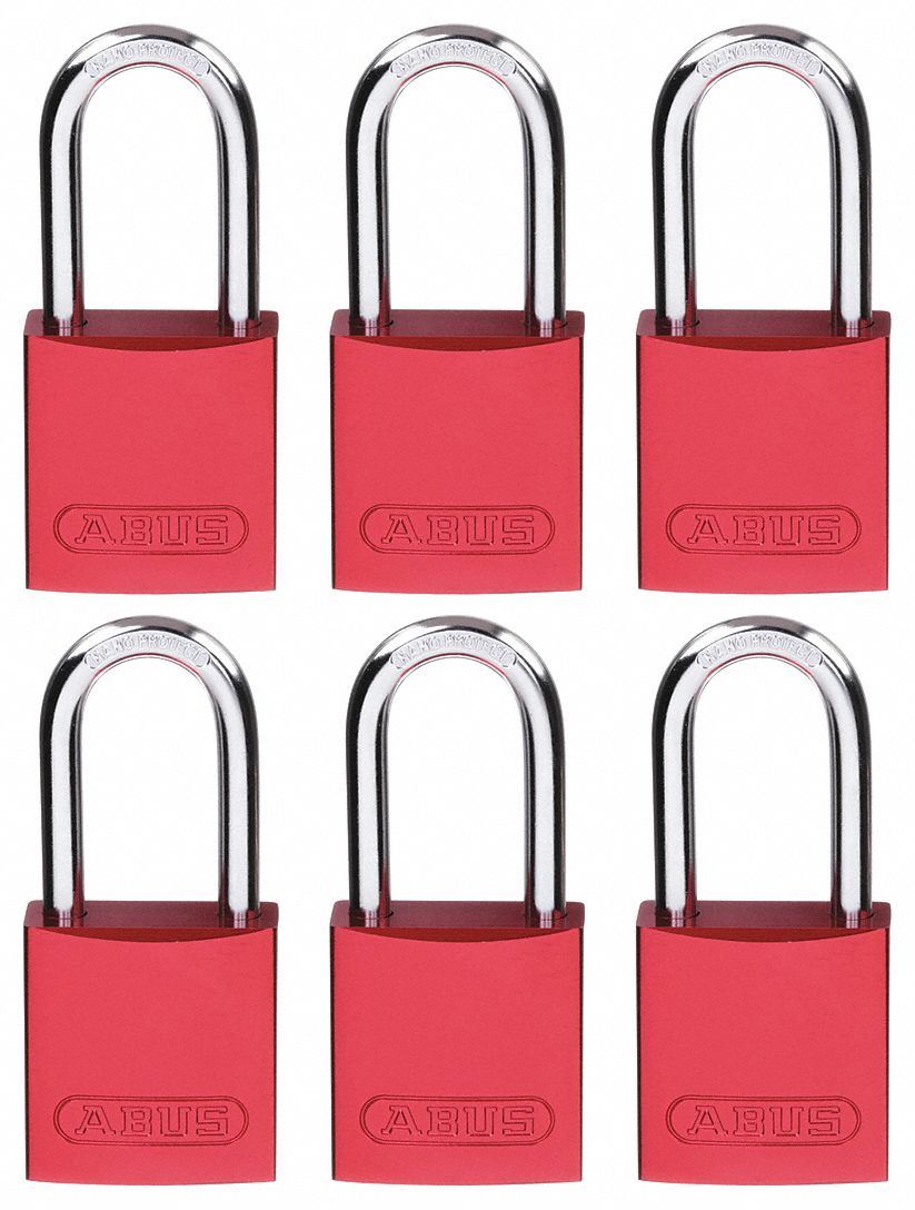 ABUS, Keyed Alike, Aluminum, Lockout Padlock 5UKW272 HB/4040 KAx6