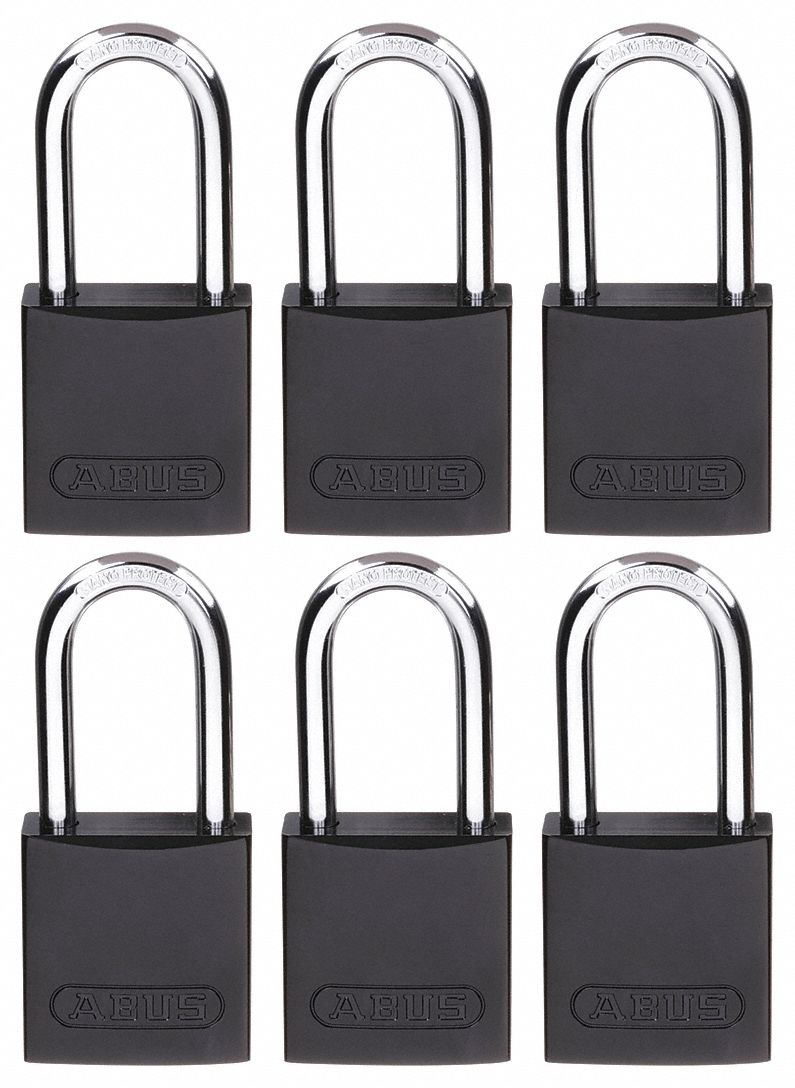 ABUS, Keyed Alike, Aluminum, Lockout Padlock 5UKW872 HB/4040 KAx6