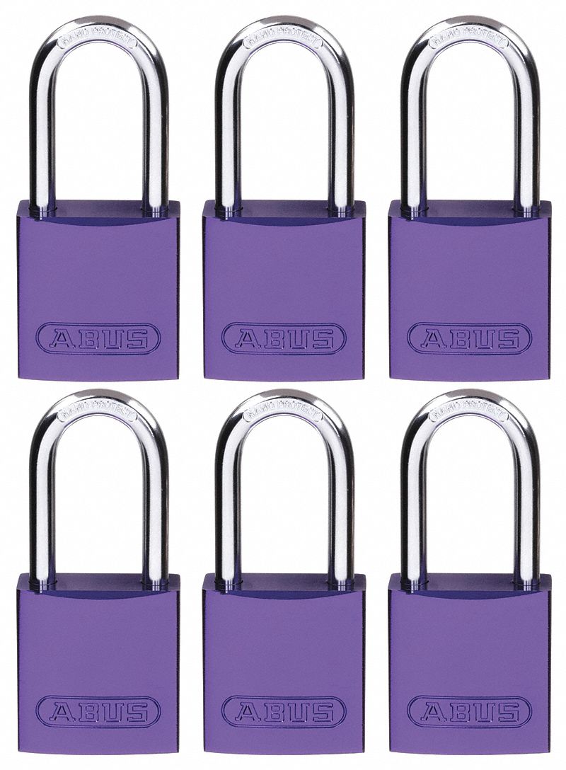 ABUS, Keyed Alike, Aluminum, Lockout Padlock 5UKX272 HB/4040 KAx6