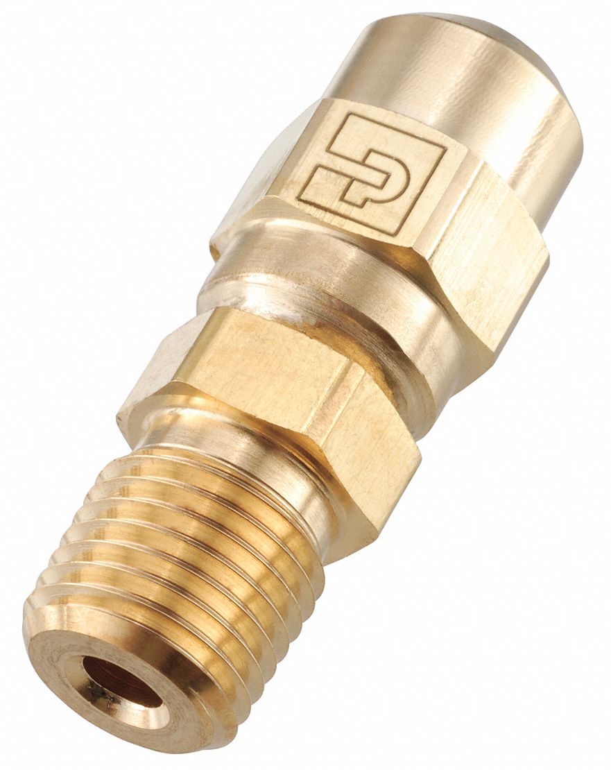 PARKER Brass Purge Valve, MNPT Inlet Type, MNPT Outlet Type 5ULT04M