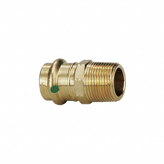 VIEGA PROPRESS Adapter Bronze, PressFit x MNPT, 1 in Copper Tube Size