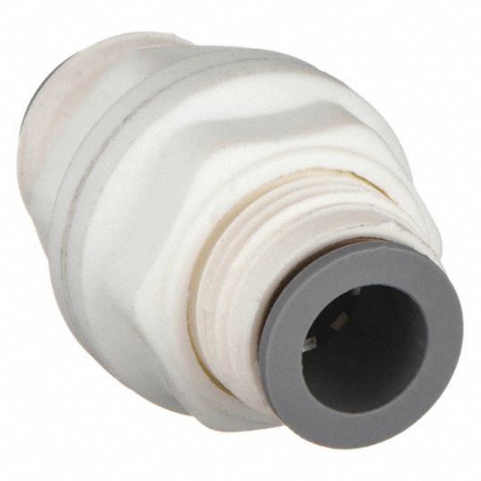 Push to Connect Tube Fitting - Nylon Plastic - Bulkhead Union