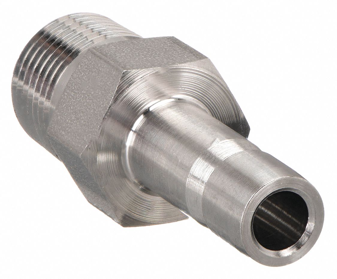 316 Stainless Steel, Compression x MNPT, Tube End Male Adapter - 5UNG1 ...