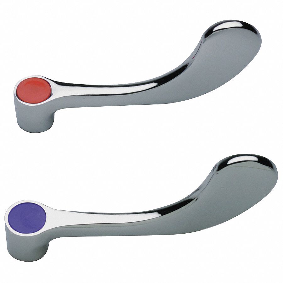 Handle: Zurn, For AquaSpec® Series, Wristblade Handle, Use with Hot/Cold Water Temp, Brass, 1 PR