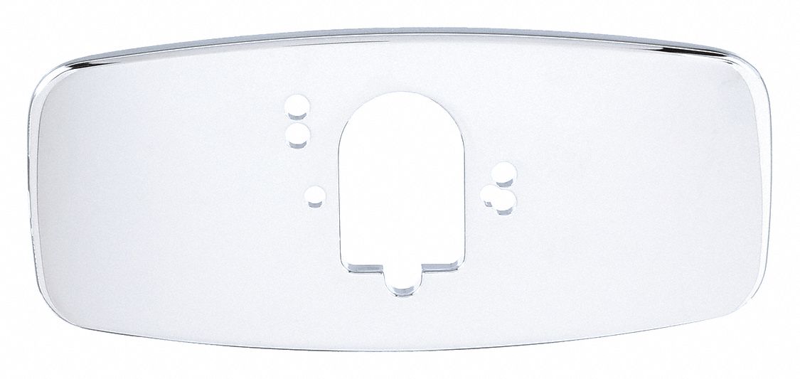 Trim and Cover Plate: For Z6000 Series, Zinc, Chrome Finish, 4 in Overall Wd, 4 in Overall Lg