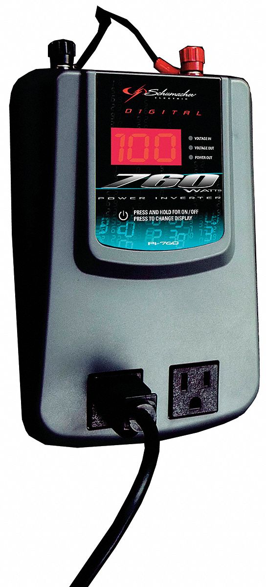 SCHUMACHER ELECTRIC DIGITAL INVERTER,760W,12 V Inverters WWG5URF5