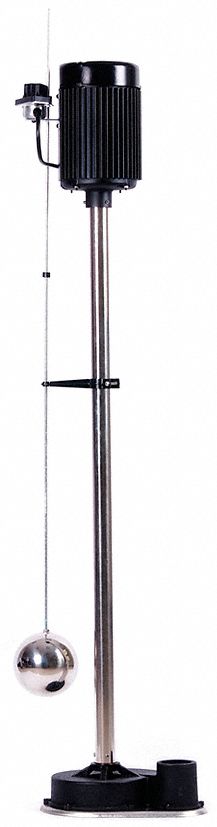 Pedestal Sump Pump: 1/2 hp HP, 120V AC, 72 gpm Flow Rate @ 10' of Head, 20 1/2 ft Max. Head
