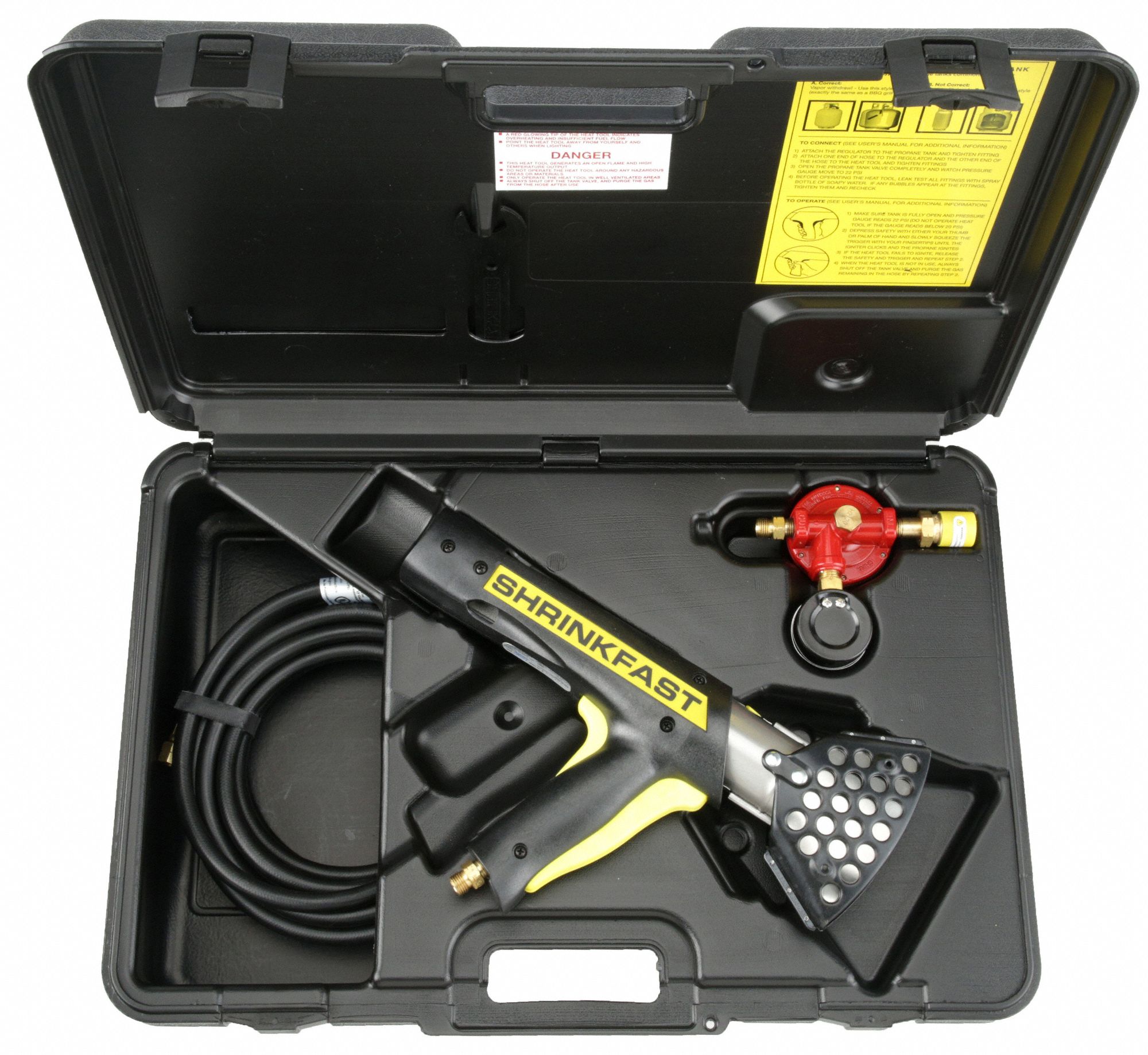 SHRINKFAST Shrink Gun PistolGrip, 600°F to 1,000°F 5URU85URU8