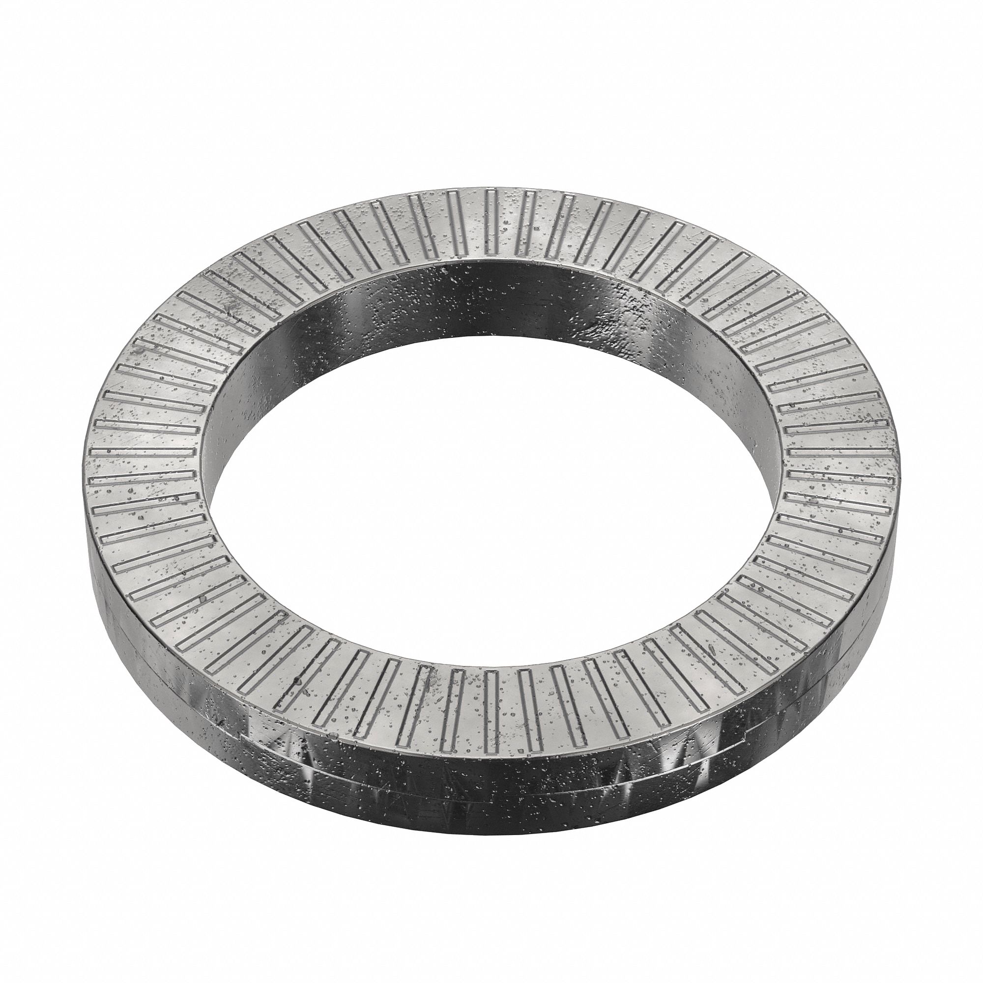 Wedge Lock Washer: Advanced Corrosion Resist, Steel, 1 1/4 in Screw Sz, 15/64 in Max Thick, 25 PK