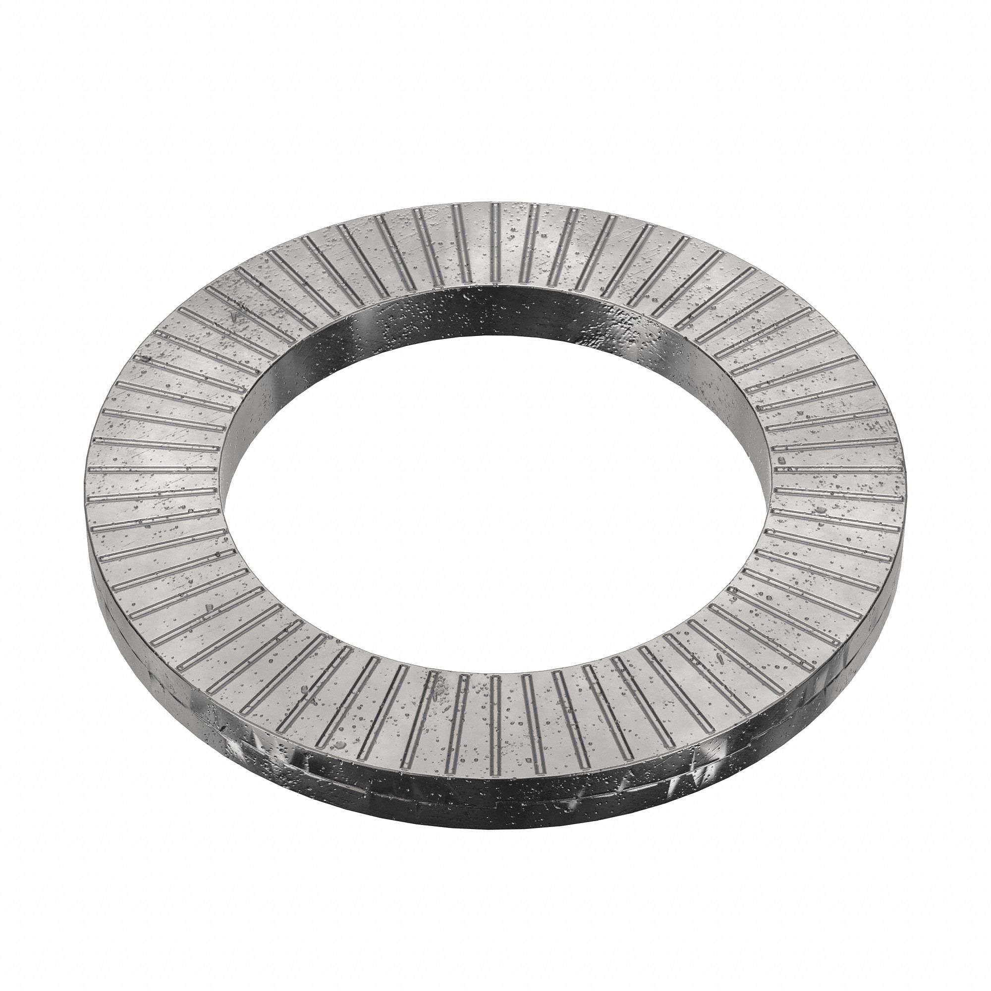 Wedge Lock Washer: Advanced Corrosion Resist, Steel, 2 in Screw Sz, 2 7/64 in Max. Inside Dia