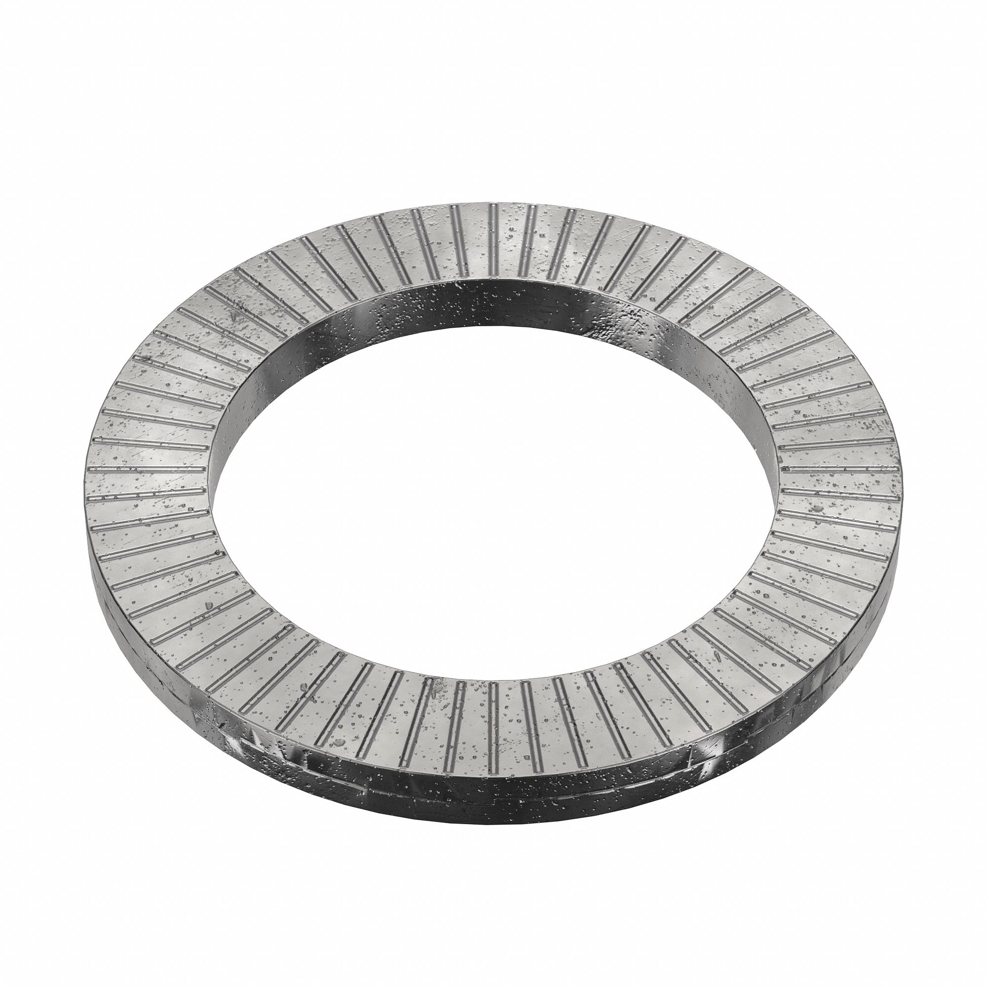 Wedge Lock Washer: Advanced Corrosion Resist, Steel, 2 1/4 in Screw Sz, 2 21/64 in Max. Inside Dia