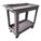 UTILITY CART WITH DEEP LIPPED PLASTIC SHELVES, 500 LB LOAD CAPACITY, GREY, 2 SHELVES