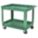 UTILITY CART WITH DEEP LIPPED PLASTIC SHELVES, 500 LB LOAD CAPACITY, GREEN, FLAT