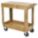 UTILITY CART WITH DEEP LIPPED & FLUSH PLASTIC SHELVES, 500 LB LOAD CAPACITY, BEIGE