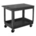 Utility Carts with Deep Lipped & Flush Plastic Shelves