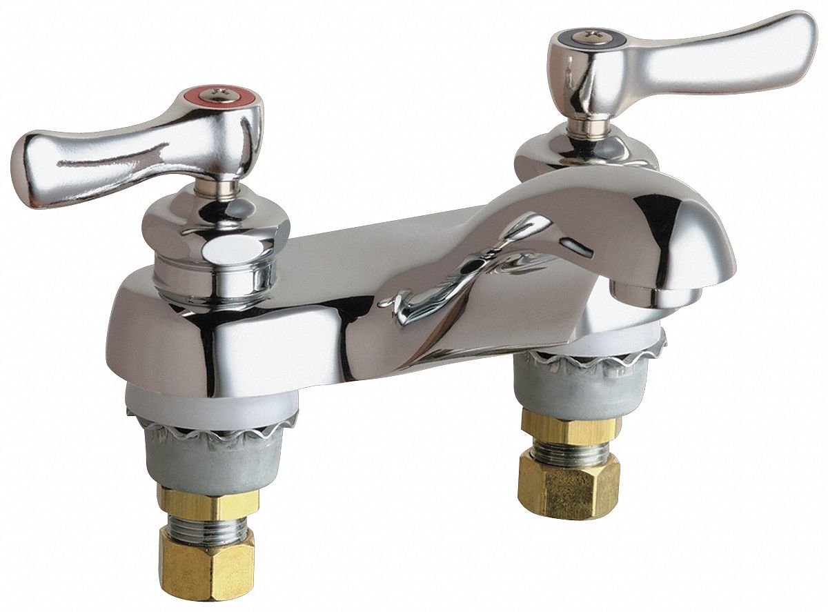 Chicago Faucets, 802, Low Arc Bathroom Faucet 5UTV2802ABCP Grainger