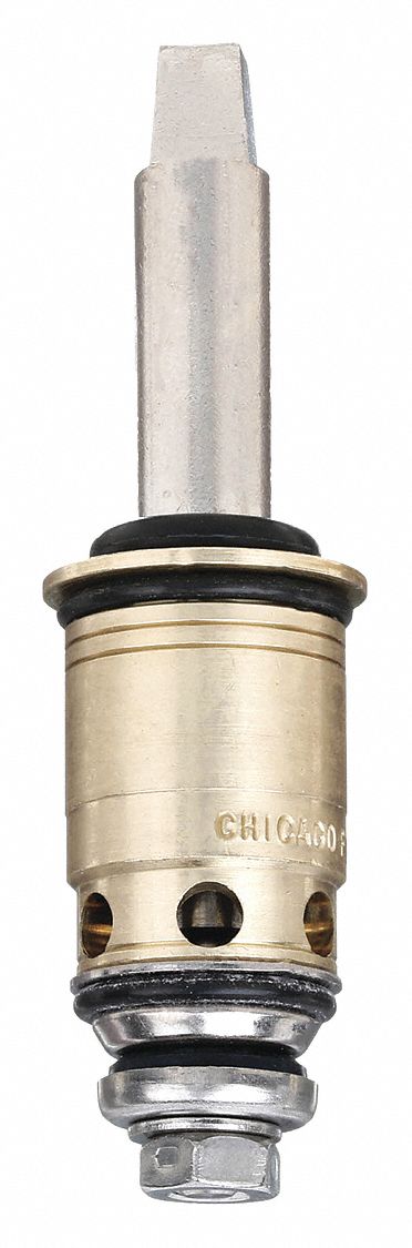 RH QUATURN CARTRIDGE: FITS CHICAGO FAUCETS BRAND, FOR MANUAL FAUCETS, BRASS