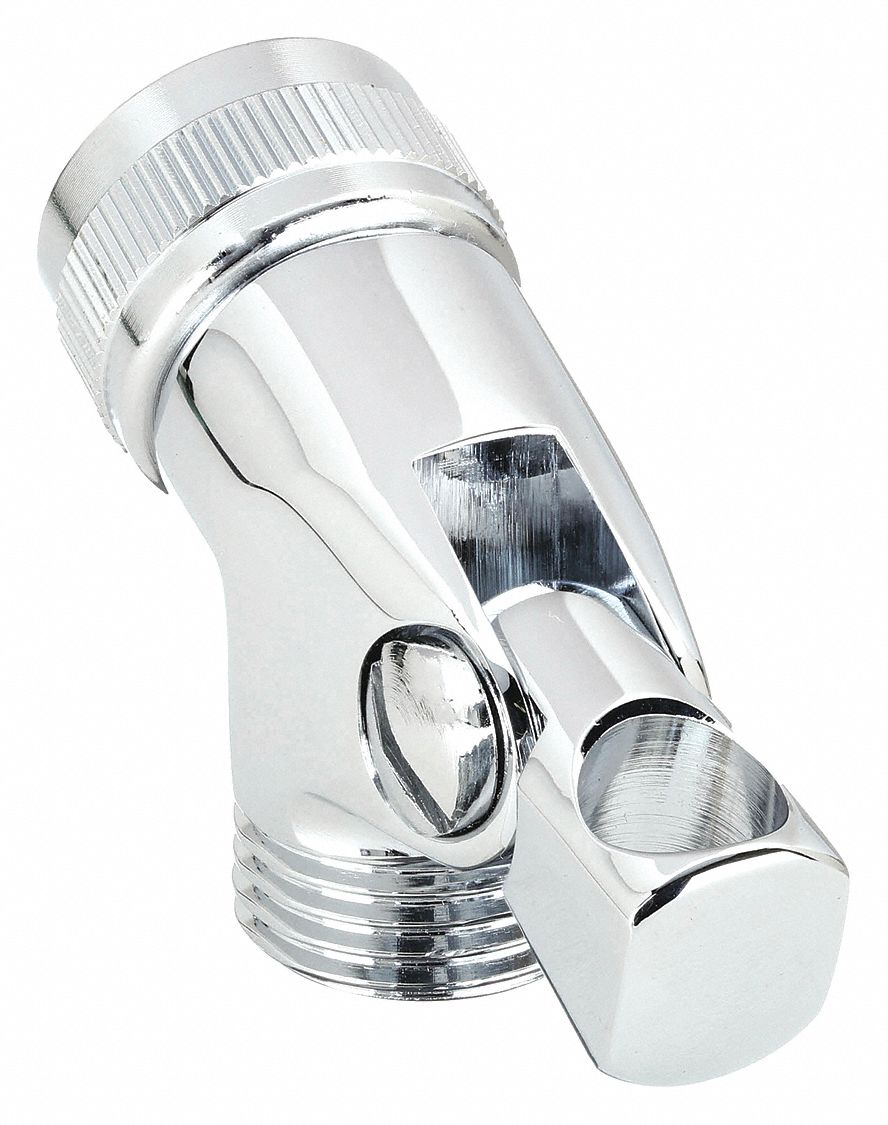 SHOWERHEAD ADAPTER WITH HOOP: ENCORE, ½ IN CONNECTION SIZE, MALE NPSM CONNECTION, 2½ IN SIZE