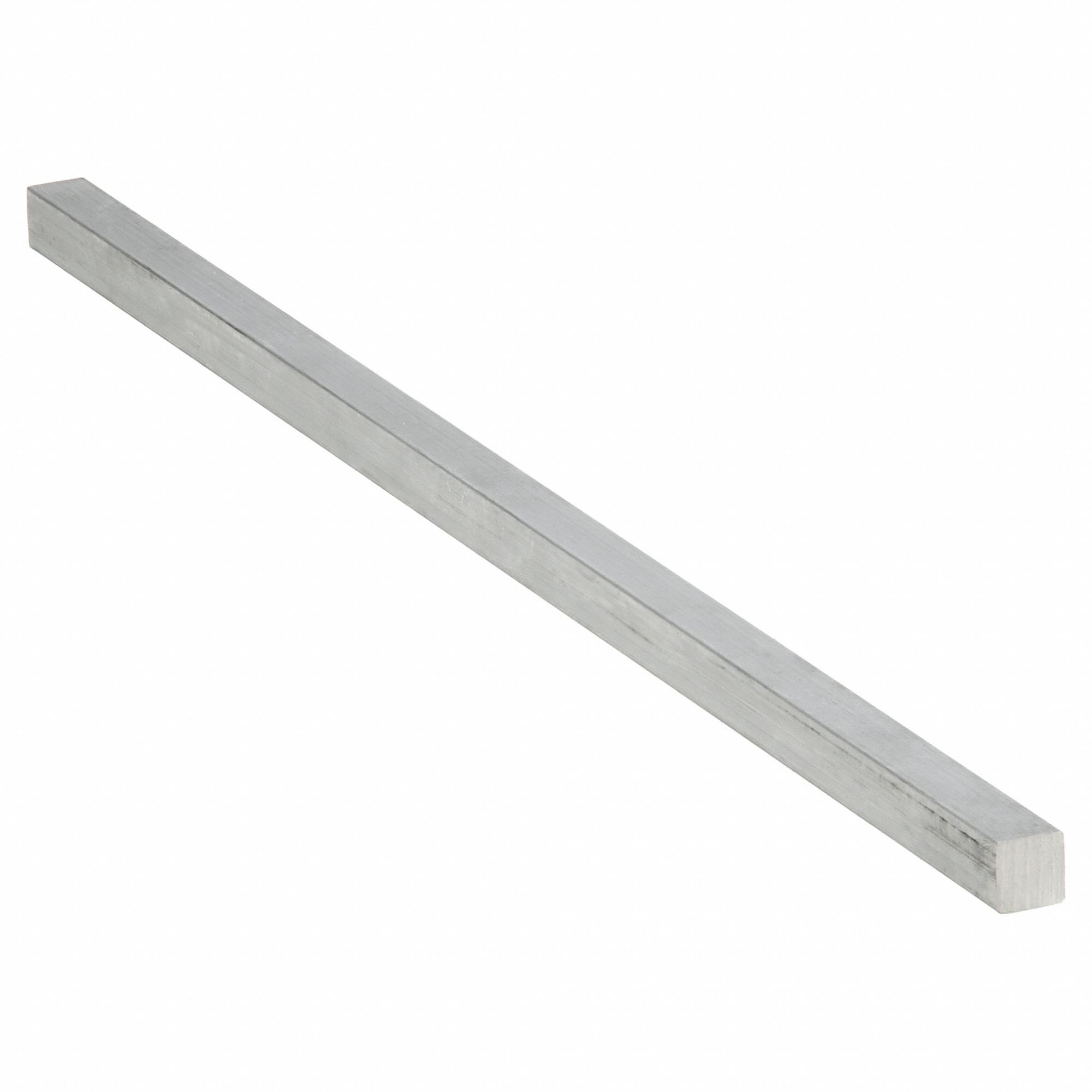 BARRE CARRÉE,L 12PO,ALU,LA ⅜PO,BILATÉRALE,H ⅜PO